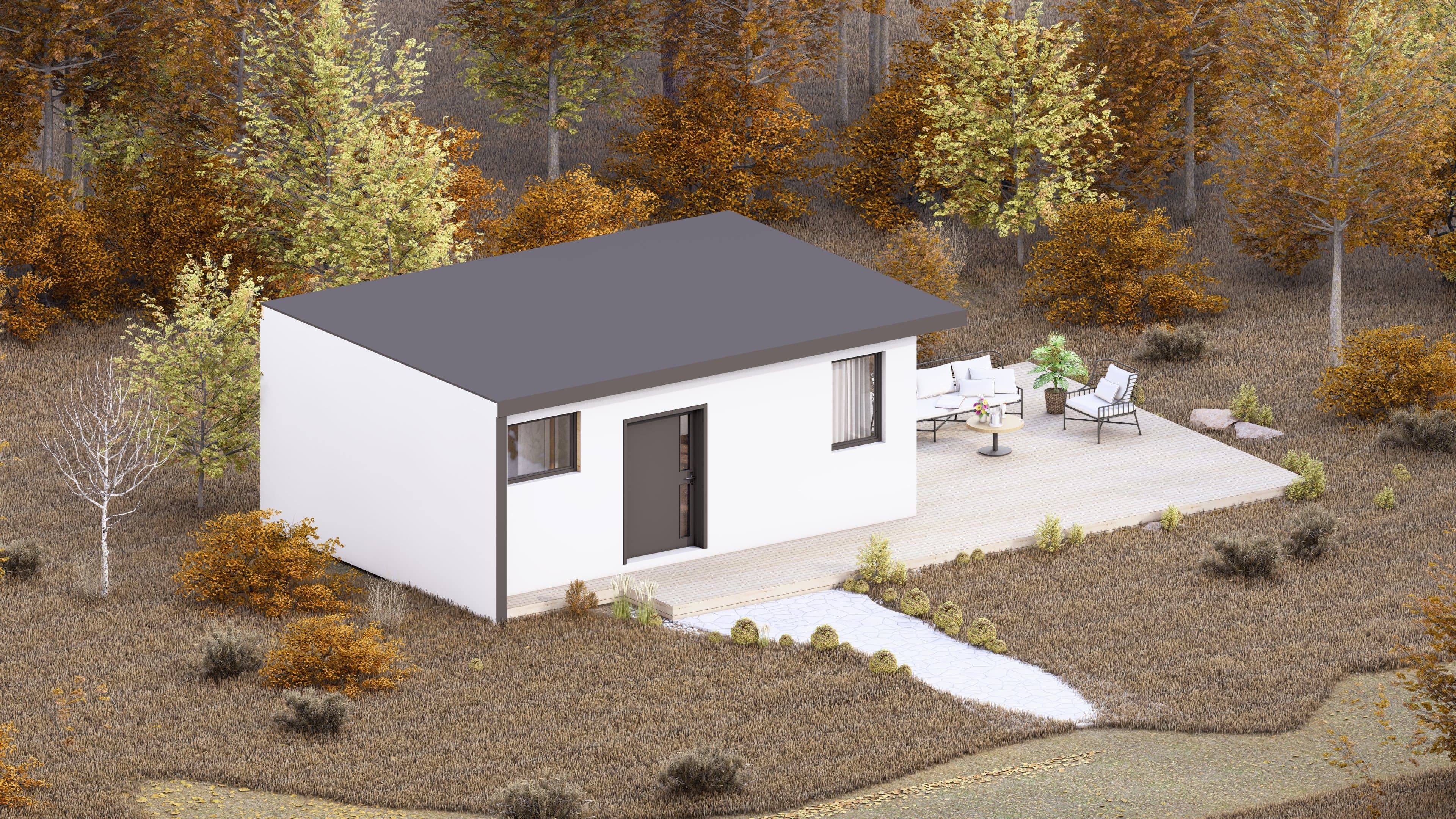 Forest side cabin — Enduit