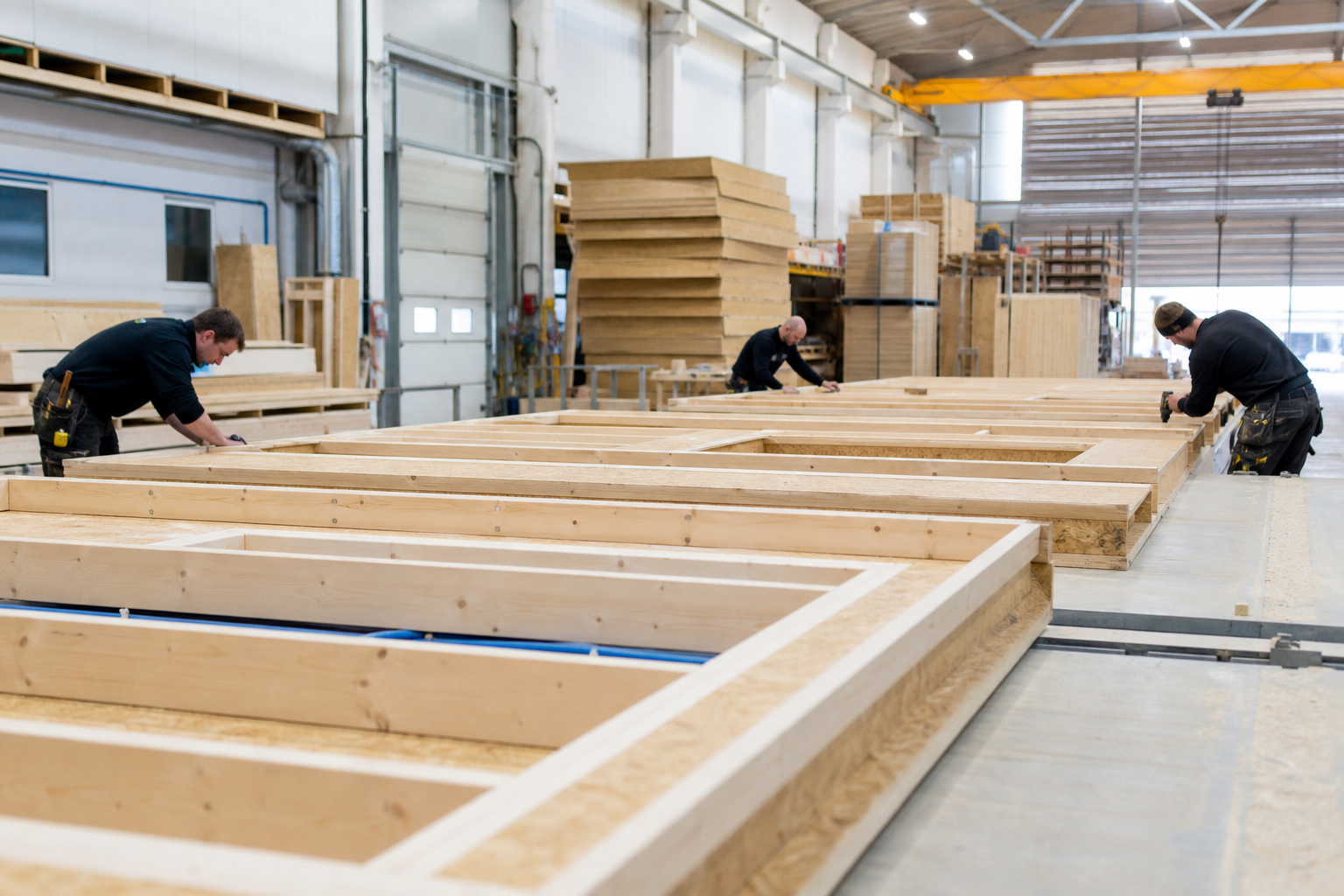 Construction modulaire en usine